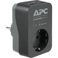 APC PME1WU2B-GR overspændingsbeskytter Sort, Grå 1 AC stikkontakt(er) 230 V, Overspænding beskyttelse antracit/grå, 680 J, 1 AC stikkontakt(er), Type F, 230 V, 50/60 Hz, 16 A
