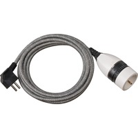 Brennenstuhl 1161830 stikdåse 3 m 1 AC stikkontakt(er) Indendørs Sort, Hvid, Forlængerledning Sort/Hvid, 3 m, 1 AC stikkontakt(er), Indendørs, IP20, Plast, Polyvinylchlorid (PVC), Sort, Hvid