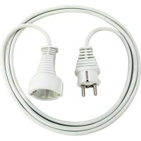 Brennenstuhl 1168120015 2m Hvid el-ledning, Forlængerledning Hvid, 2 m, Hanstik/Hunstik, Hvid