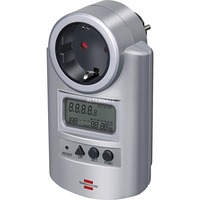 Brennenstuhl BN-PM231 Electric Meters, Måleinstrument Sølv, Elektronisk, Plug-in, Power current, Power efficiency, Power factor, Power frequency, Power output, Spænding, Grå, kWt, LCD