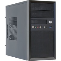 Chieftec CT-01B-350GPB computeretui Mini Tower Sort 350 W, Towerkabinet Sort, Mini Tower, PC, Sort, micro ATX, SECC, 14 cm