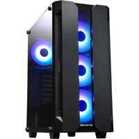 Chieftec GS-01B-OP computeretui Tower Sort, Towerkabinet Sort, Tower, PC, Sort, ATX, micro ATX, Mini-ITX, SPCC, Hærdet glas, Blå, Grøn, Rød