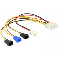 DeLOCK 85516 intern strømkabel 0,2 m 0,2 m, Molex (4-pin), Hanstik, Hanstik, Lige, Lige