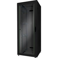 Digitus DN-19 32U-8/8-B-1 stativ Fritstående reol Sort, IT kabinet Sort, Fritstående reol, 32U, 800 kg, Nøglelås, Forbedret kabelstyring, Sort