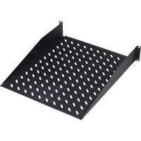 Digitus Rackmount 19" fixed shelf 2U, Det nederste rum Sort, Sort, 25 kg, Tyrkiet, 48,3 cm (19"), 520 mm, 370 mm