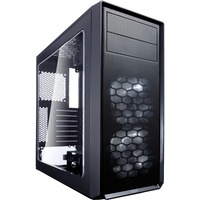 Fractal Design Focus G Midi Tower Sort, Towerkabinet Sort, Midi Tower, PC, Sort, ATX, ITX, micro ATX, Hvid, Kabinet faner, Front