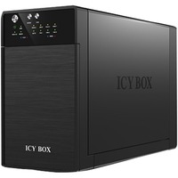 ICY BOX IB-RD3620SU3 disk array Desktop Sort, Drev kabinet Sort, SATA, Serial ATA II, Serial ATA III, 1,11 kg, Desktop, Sort