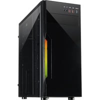 Inter-Tech B-42 RGB Tower Sort, Towerkabinet Sort, Tower, PC, Sort, ATX, uATX, Metal, Spil