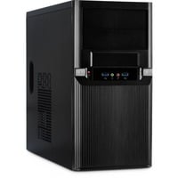 Inter-Tech TM-515 Micro Tower Sort, Towerkabinet Sort, Micro Tower, PC, Sort, uATX, Metal, 36 cm