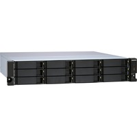 QNAP TL-R1200S-RP drevkabinet HDD/SSD kabinet Sort, Grå 2.5/3.5", Drev kabinet Sort, HDD/SSD kabinet, 2.5/3.5", Serial ATA III, 6 Gbit/sek., Hot-swap, Sort, Grå