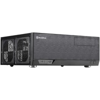 SilverStone GD09B-C HTPC Sort, HTPC sag Sort, HTPC, PC, Sort, ATX, micro ATX, SSI CEB, Aluminium, Plast, Stål, 13,8 cm