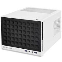 SilverStone SG13 Mini Tower Sort, Hvid, Cube sag Hvid/Sort, Mini Tower, PC, Sort, Hvid, Mini-ATX, Mini-DTX, Stål, 6,1 cm