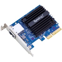 Synology E10G18-T1 netværkskort Intern Ethernet 10000 Mbit/s Intern, Ledningsført, PCI Express, Ethernet, 10000 Mbit/s, Sort, Blå