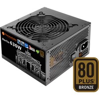Thermaltake W0393RE enhed til strømforsyning 630 W 20+4 pin ATX ATX Sort, PC strømforsyning Sort, 630 W, 100 - 240 V, 700 W, 50 - 60 Hz, 10 A, Aktiv, Detail