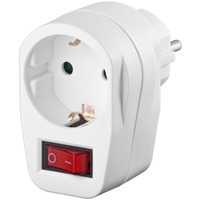 goobay NK Schalter strømadapter og vekselret Indendørs 3500 W Hvid, Switch Hvid, Universel, Indendørs, 230 V, 3500 W, AC1-to-AC2, 16 A