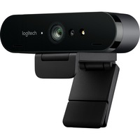 Logitech Brio webcam 13 MP 4096 x 2160 pixel USB 3.2 Gen 1 (3.1 Gen 1) Sort Sort, 13 MP, 4096 x 2160 pixel, Fuld HD, 90 fps, 1280x720@30fps, 1280x720@60fps, 1920x1080@30fps, 1920x1080@60fps, 720p, 1080p, 2160p