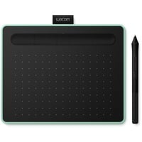 Wacom Intuos S tegneplade Sort, Grøn 2540 lpi 152 x 95 mm USB/Bluetooth lysegrøn, Kabel & trådløs, 2540 lpi, 152 x 95 mm, USB/Bluetooth, 7 mm, Kuglepen