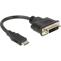 DeLOCK 65564 videokabel adapter 0,2 m HDMI Type C (Mini) DVI-D Sort Sort, 0,2 m, HDMI Type C (Mini), DVI-D, Hanstik, Hunstik, Sort