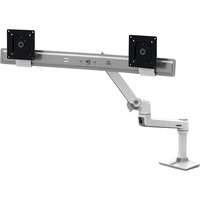 Ergotron LX Series Desk Dual Direct Arm 63,5 cm (25") Hvid Skrivebord, Skærmbeslag Hvid, Fritstående, 9,9 kg, 63,5 cm (25"), 100 x 100 mm, Højdejustering, Hvid