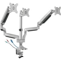 ICY BOX IB-MS505-TI 81,3 cm (32") Skrivebord Sort, Sølv, Skærmbeslag Sølv/Sort, Klemme, 21 kg, 81,3 cm (32"), 75 x 75 mm, 100 x 100 mm, Sort, Sølv