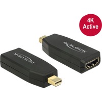 DeLOCK 65581 kabel kønsskifter mini Displayport 1.2 HDMI Sort, Adapter Sort, mini Displayport 1.2, HDMI, Sort