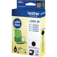 Brother LC229XLBK blækpatron 1 stk Original Sort Sort, 1 stk, 2400 Sider, Enkelt pakke