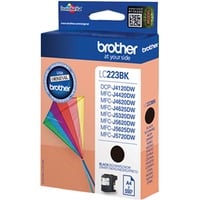 Brother LC-223BK blækpatron 1 stk Original Sort Sort, 1 stk, 550 Sider, Enkelt pakke