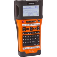 Brother PT-E550WVP etiketprinter 180 x 180 dpi 30 mm/sek. Kabel & trådløs HSE/TZe Wi-Fi QWERTY, Etiketteringsmaskine Orange/Sort, QWERTY, HSE/TZe, 180 x 180 dpi, 30 mm/sek., Kabel & trådløs, Indbygget batteri
