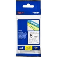 Brother TZE-111 etiketbånd Sort på transparant, Tape Sort på transparant, TZe, Transparent, Direkte termisk, Kina, Brother