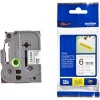 Brother TZE-S211 etiketbånd TZ, Tape TZ, Sort, Inkjet, Kina, 5 År, 6 mm