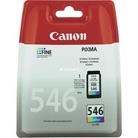 Canon CL-546 blækpatron 1 stk Original Standard udbytte Blå, Magenta, Gul Standard udbytte, Blå, Magenta, Gul, Pigmentbaseret blæk, 1 stk, 180 Sider, Enkelt pakke