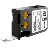 Dymo XTL Lamineret lednings-/kabelmærkat | 21 mm x 39 mm | Sort på hvid, Tape Sort på hvid, 150 stk, Sort, Termisk overførsel, Vinyl, Belgien