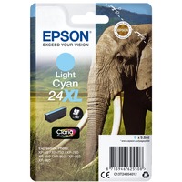 Epson Elephant C13T24354012 blækpatron 1 stk Original Højt (XL) udbytte Lys cyan Højt (XL) udbytte, Pigmentbaseret blæk, 9,8 ml, 740 Sider, 1 stk