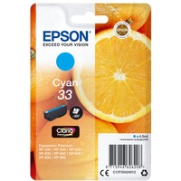 Epson Oranges C13T33424012 blækpatron 1 stk Original Standard udbytte Blå Standard udbytte, 4,5 ml, 300 Sider, 1 stk