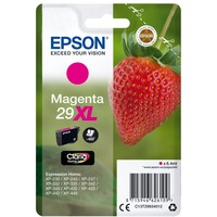 Epson Strawberry C13T29934012 blækpatron 1 stk Original Højt (XL) udbytte Magenta Højt (XL) udbytte, Pigmentbaseret blæk, 6,4 ml, 450 Sider, 1 stk