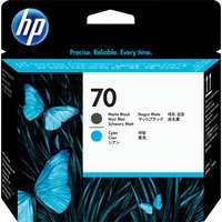 HP 70 printhoved Inkjet, Skrivehovedet HP DesignJet Z2100 Photo Printer; HP DesignJet Z5200 PostScript Printer; Photosmart Pro B9180..., Inkjet, Mat sort, Blå, C9404A, Singapore, 143 mm