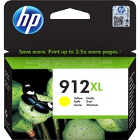 HP 912XL Original Ink-blækpatron med høj kapacitet, gul gul, Højt (XL) udbytte, Pigmentbaseret blæk, 9,9 ml, 825 Sider, 825 Sider, 1 stk