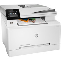 HP Color LaserJet Pro MFP M283fdw, Print, kopiering, scanning, fax, Udskrivning via USB på forsiden; Scan til e-mail; Udskrivning på begge sider; 50-arks ukrøllet ADF, Multifunktionsprinter grå, Print, kopiering, scanning, fax, Udskrivning via USB på forsiden; Scan til e-mail; Udskrivning på begge sider; 50-arks ukrøllet ADF, Laser, Farveudskrivning, 600 x 600 dpi, A4, Direkte udskrivning, Hvid