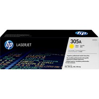 HP Original 305A LaserJet-tonerpatron, gul gul, 2600 Sider, Gul, 1 stk