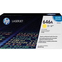 HP Original 646A LaserJet-tonerpatron, gul gul, 12500 Sider, Gul, 1 stk