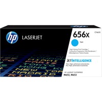 HP Original 656X LaserJet-tonerpatron med høj kapacitet, cyan cyan, 22000 Sider, Blå, 1 stk