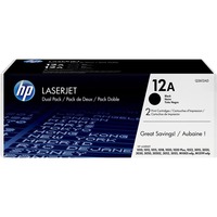 HP Originale 12A LaserJet-tonerpatroner, sort, 2-pak Sort, sort, 2-pak, 4000 Sider, Sort, 2 stk, Detail