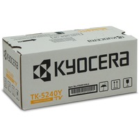 Kyocera TK-5240Y tonerpatron 1 stk Original Gul 3000 Sider, Gul, 1 stk