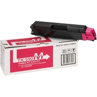 Kyocera TK-590M tonerpatron 1 stk Original Magenta 5000 Sider, Magenta, 1 stk