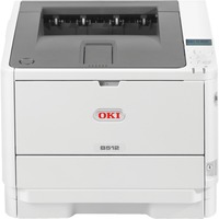 OKI B512dn 1200 x 1200 dpi A4, LED printer LED, 1200 x 1200 dpi, A4, 45 sider pr. minut, Duplex udskrivning, Netværk klar