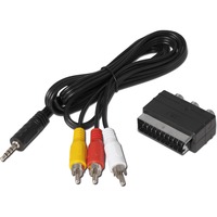 TechniSat 0000/3649 videokabel adapter RCA 3 x RCA Sort Sort, RCA, 3 x RCA, Hanstik, Hanstik, Sort, 82 g