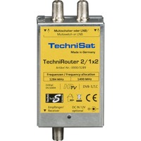 TechniSat TechniRouter Mini 2/1x2 satellit multikontakt, Multi switch Sølv