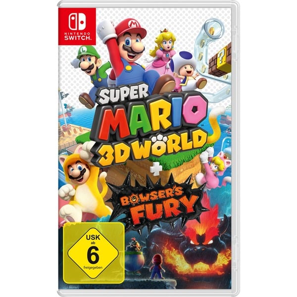 Mario 3D World + Fury Standard+DLC Tysk Nintendo Switch, Spil Nintendo