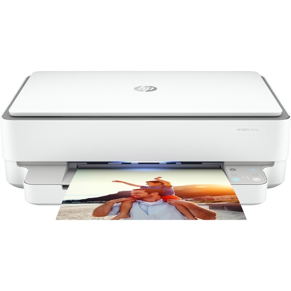 HP ENVY 6020e Termisk inkjet A4 4800 x 1200 dpi 7 sider pr. minut Wi-Fi, Multifunktionsprinter Hvid/grå, Termisk inkjet, Farveudskrivning, 4800 x 1200 dpi, Farvekopiering, A4, Grå, Hvid