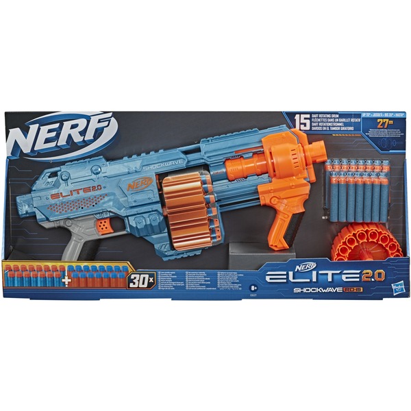 Hasbro E9527EU40 snurretop, NERF gun Lyseblå/Orange, Dreng/Pige, 8 År, Flerfarvet